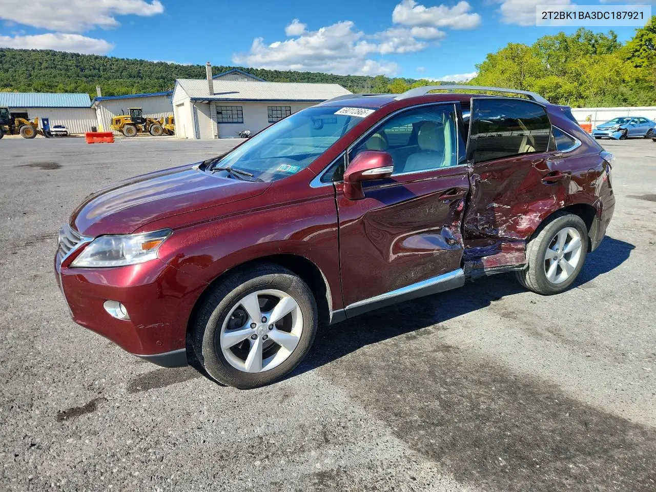 LEXUS RX 2013, VIN 2T2BK1BA3DC187921