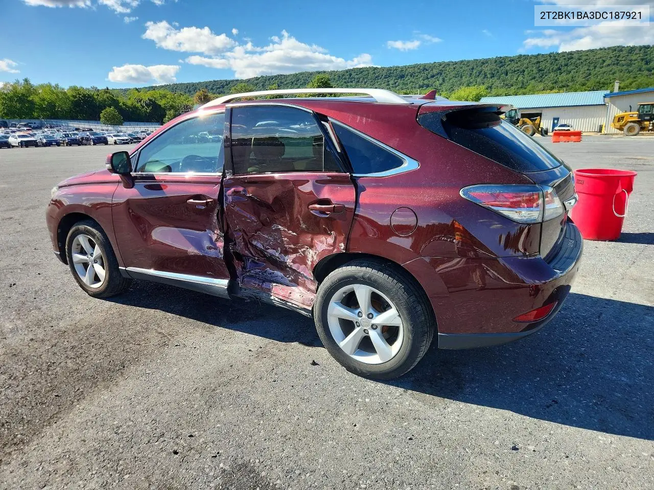 2013 LEXUS RX VIN 2T2BK1BA3DC187921 — фото 2