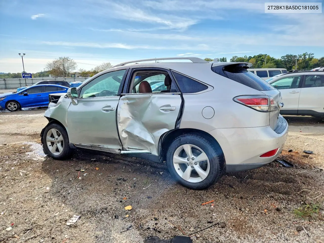 2013 LEXUS RX VIN 2T2BK1BA5DC181005 — фото 2