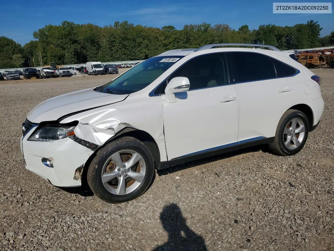 LEXUS RX 2013, VIN 2T2ZK1BA2DC092250