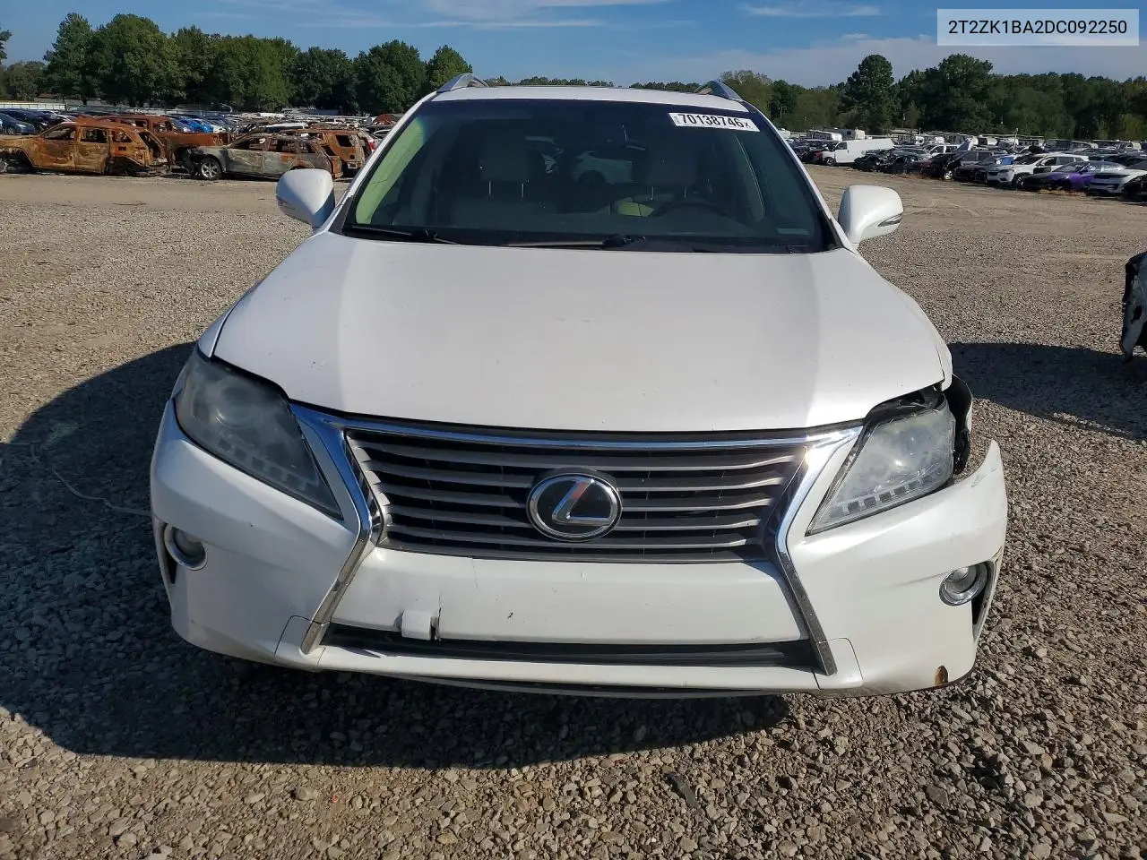 2013 LEXUS RX VIN 2T2ZK1BA2DC092250 — фото 5