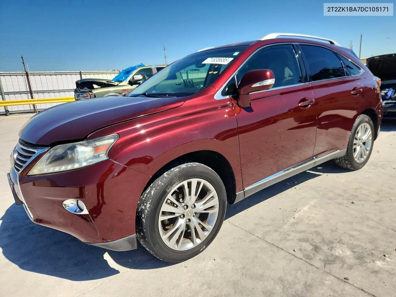 LEXUS RX 2013, VIN 2T2ZK1BA7DC105171