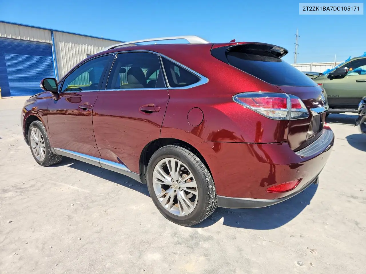 2013 LEXUS RX VIN 2T2ZK1BA7DC105171 — фото 2