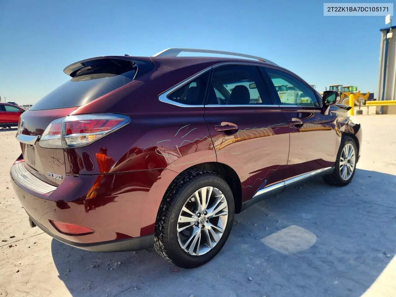 2013 LEXUS RX VIN 2T2ZK1BA7DC105171 — фото 3