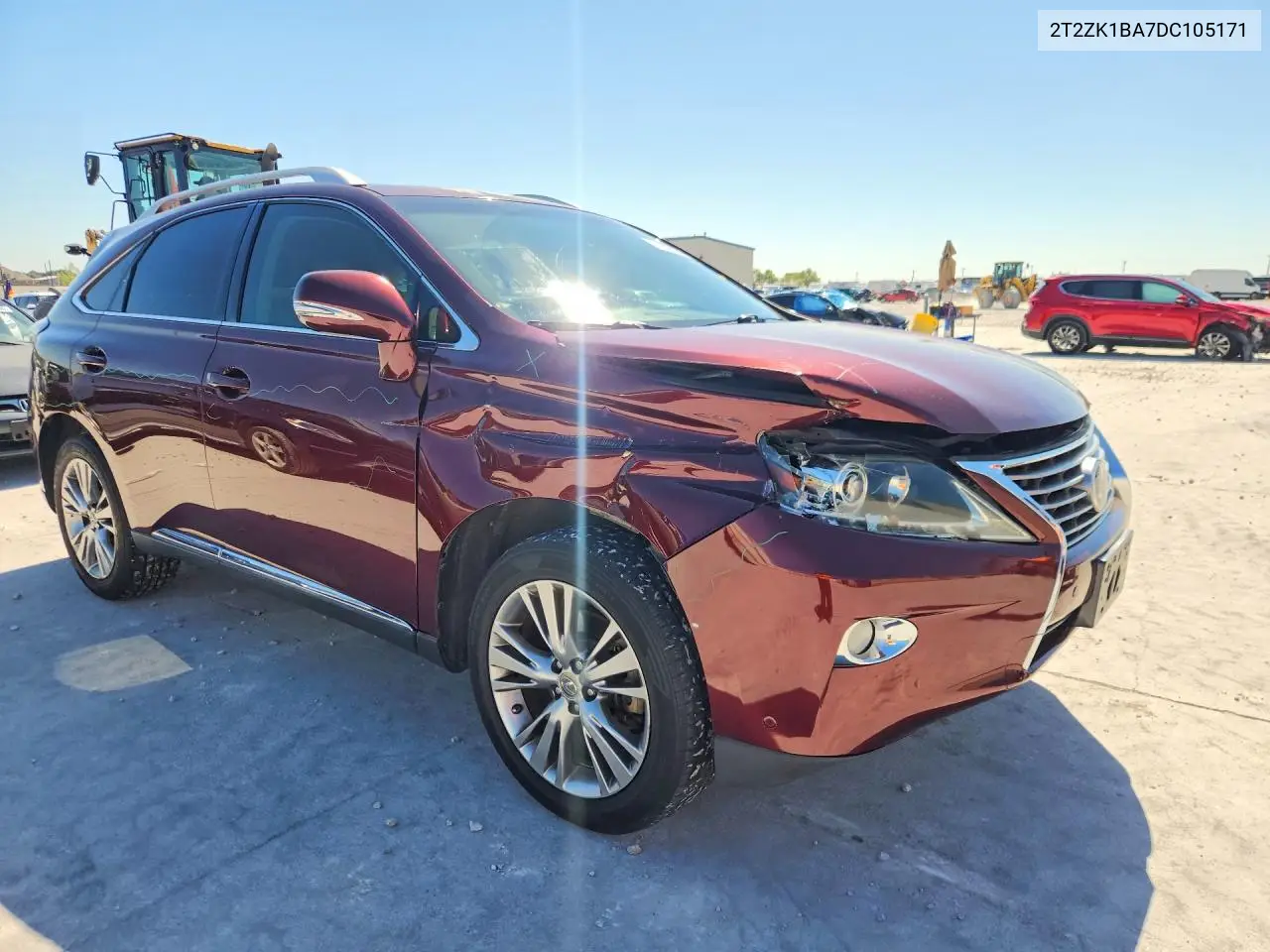 2013 LEXUS RX VIN 2T2ZK1BA7DC105171 — фото 4
