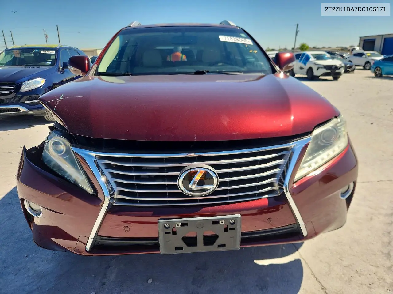 2013 LEXUS RX VIN 2T2ZK1BA7DC105171 — фото 5