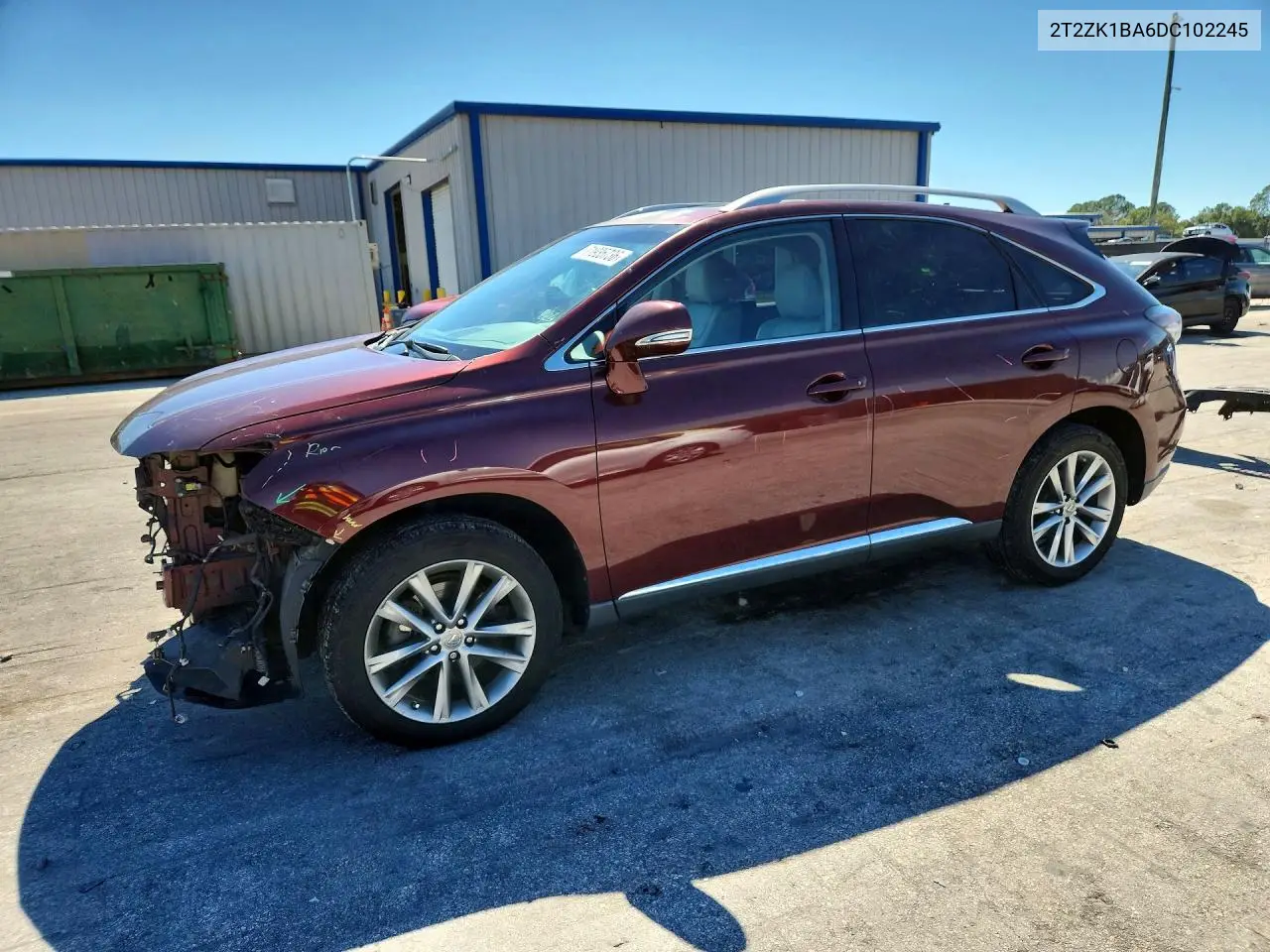 LEXUS RX 2013, VIN 2T2ZK1BA6DC102245