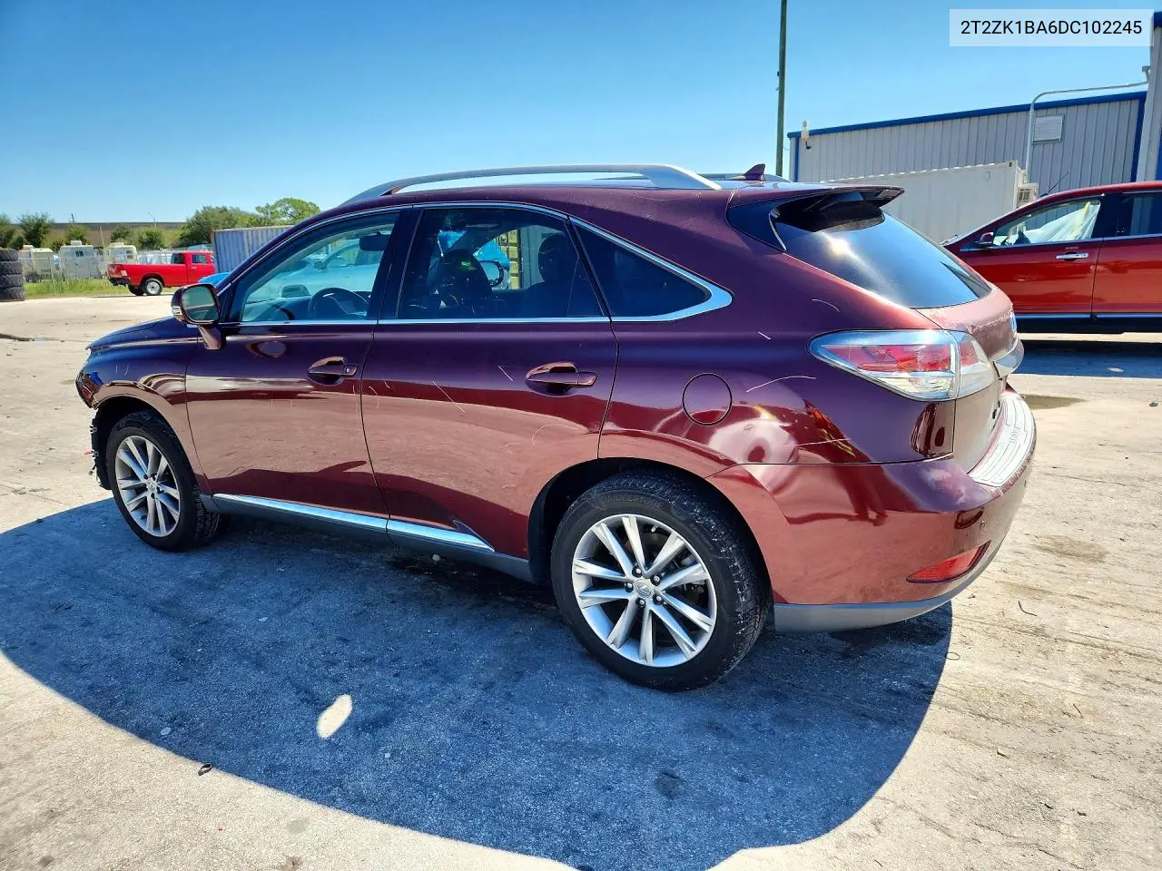 2013 LEXUS RX VIN 2T2ZK1BA6DC102245 — фото 2