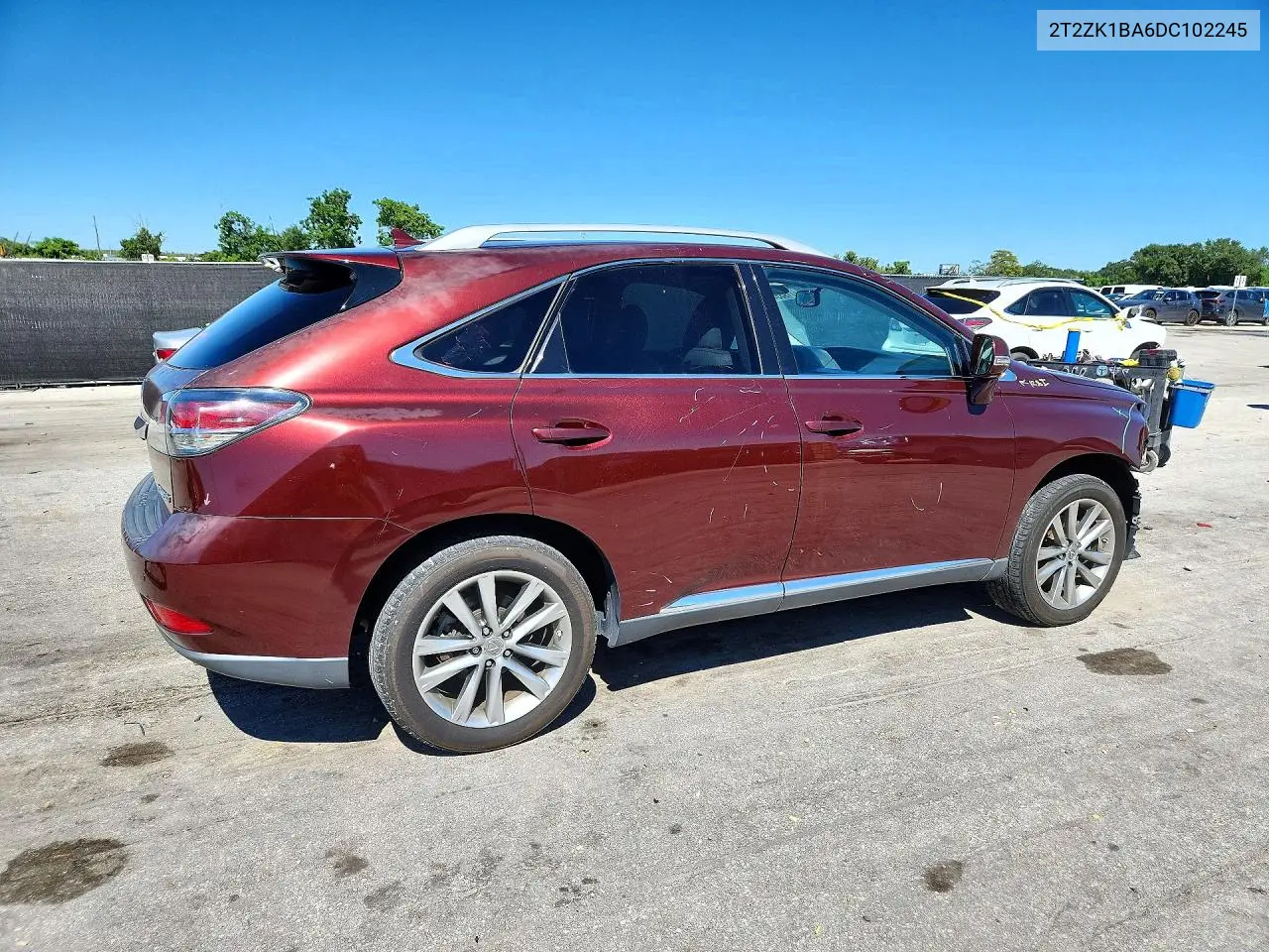 2013 LEXUS RX VIN 2T2ZK1BA6DC102245 — фото 3