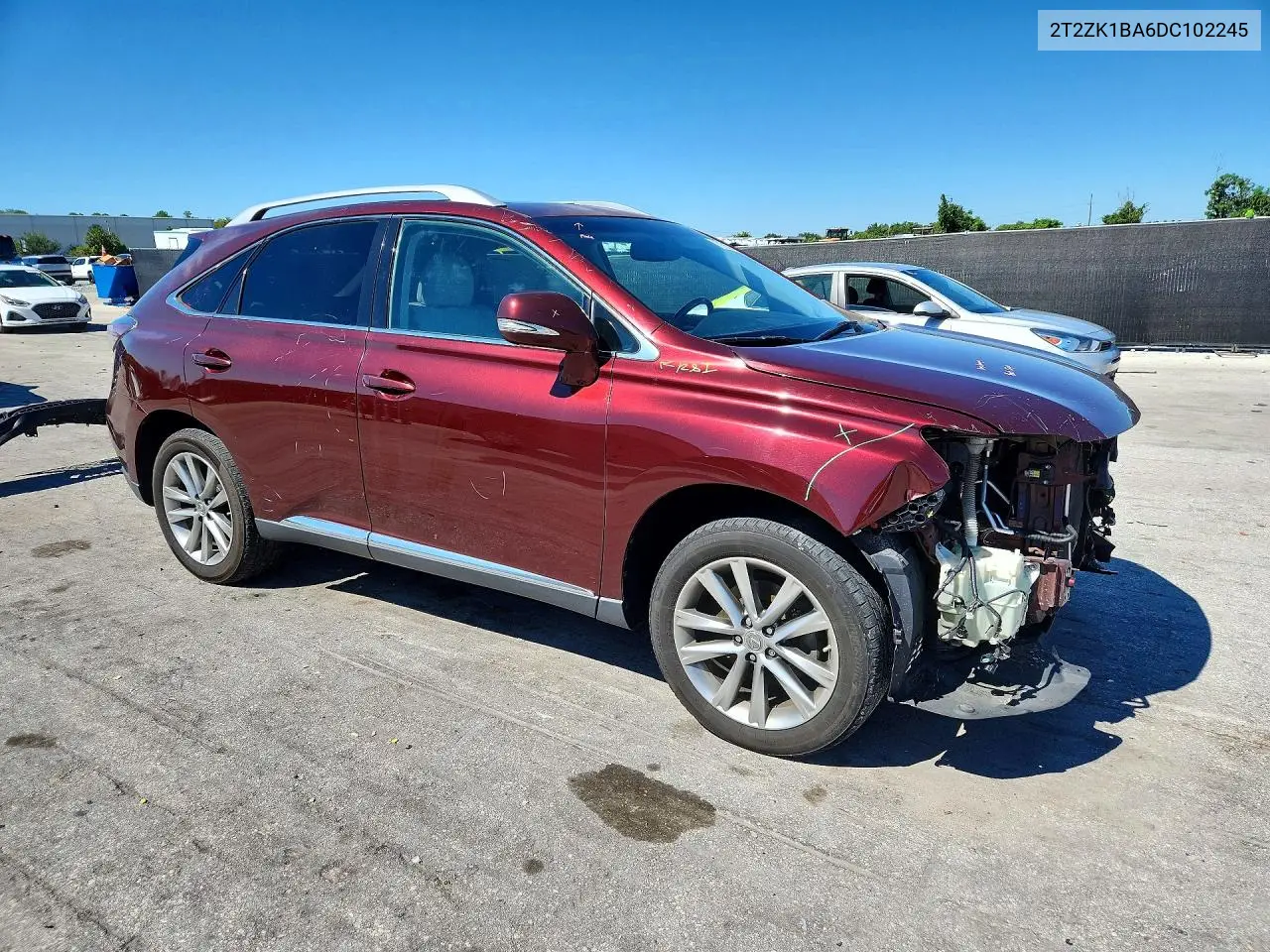 2013 LEXUS RX VIN 2T2ZK1BA6DC102245 — фото 4