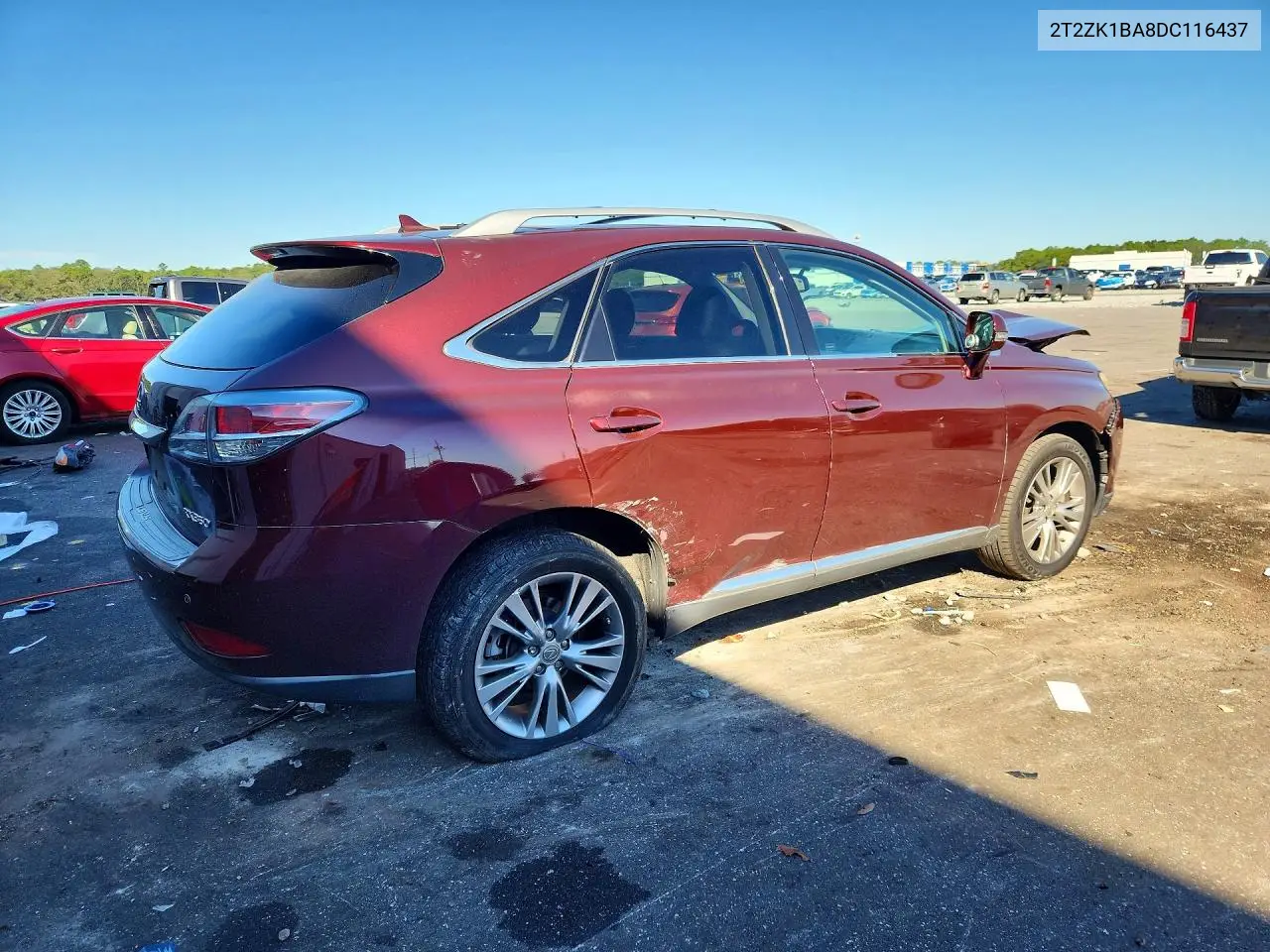 2013 LEXUS RX VIN 2T2ZK1BA8DC116437 — фото 3
