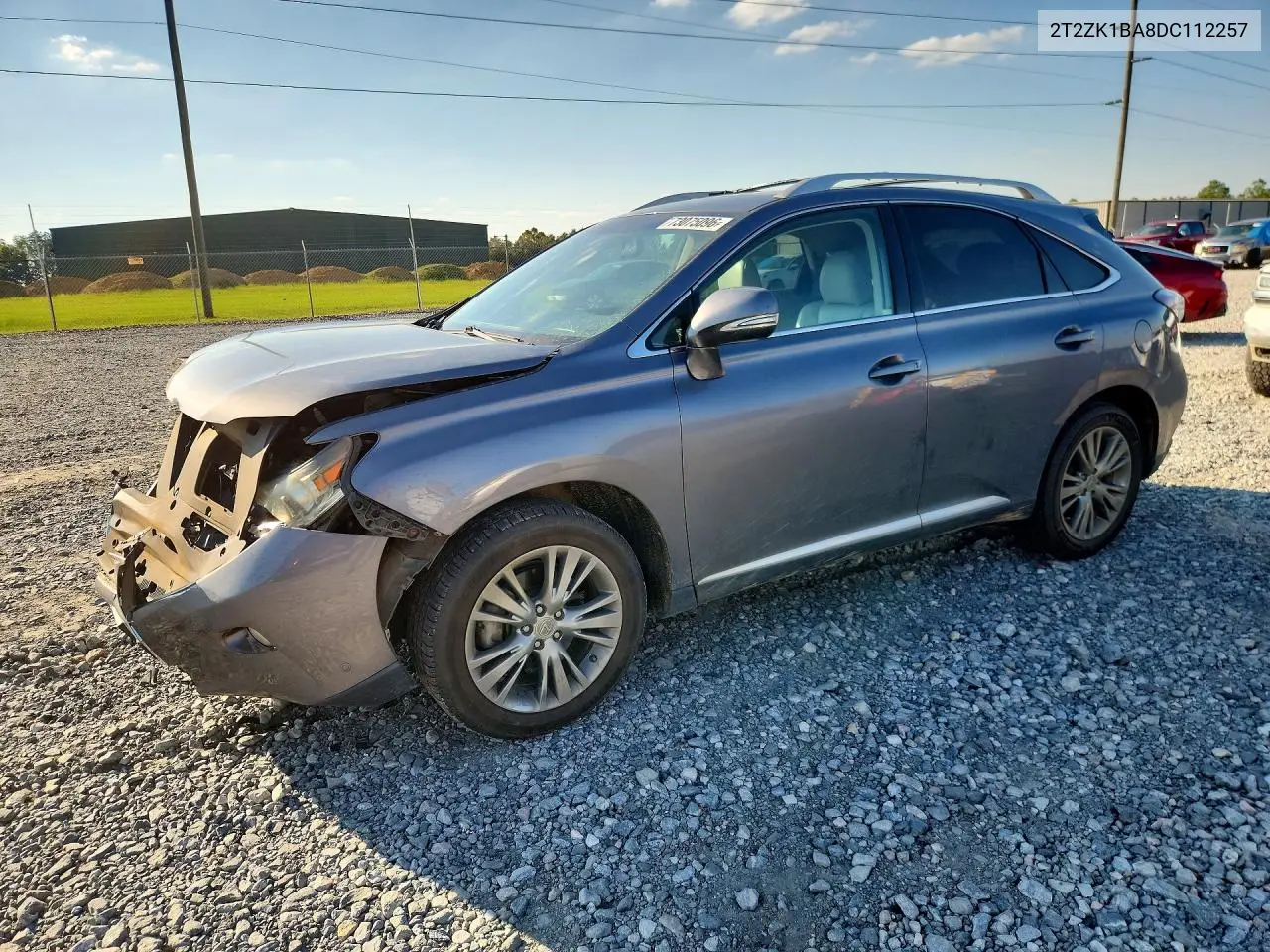 2013 LEXUS RX VIN 2T2ZK1BA8DC112257 — фото 2