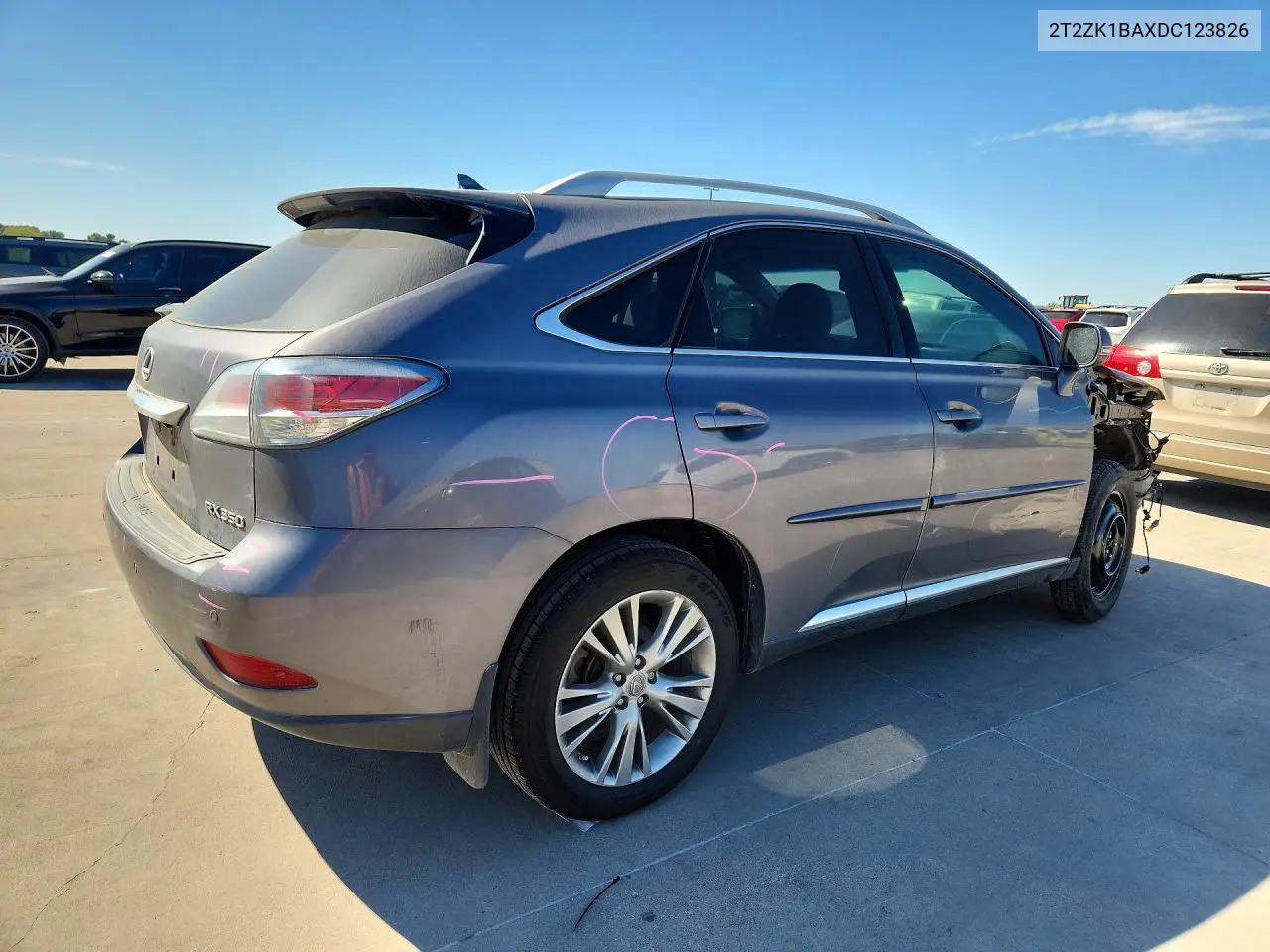 2013 LEXUS RX VIN 2T2ZK1BAXDC123826 — фото 3