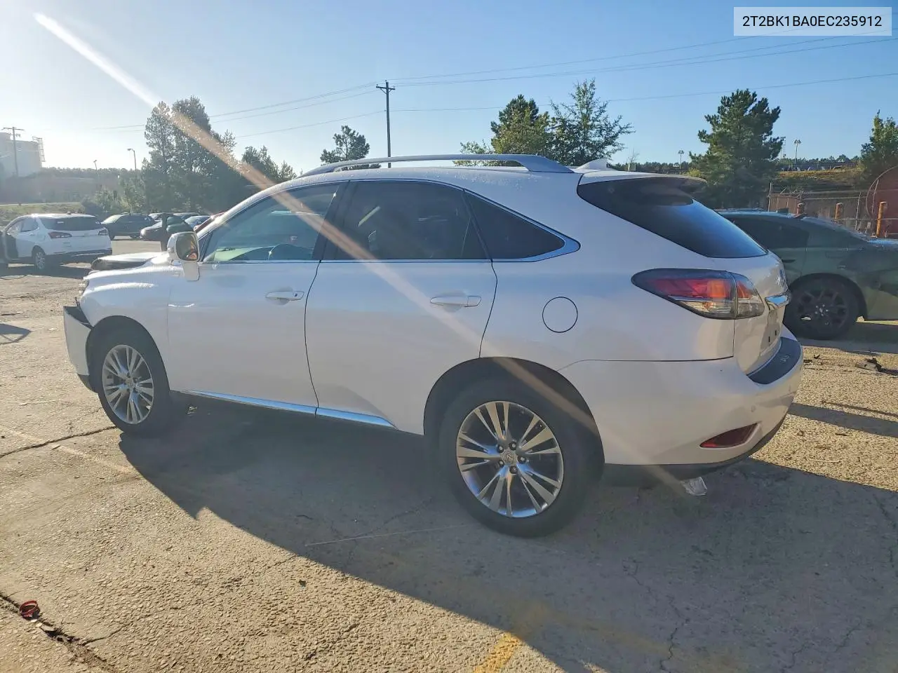 2014 LEXUS RX VIN 2T2BK1BA0EC235912 — фото 2