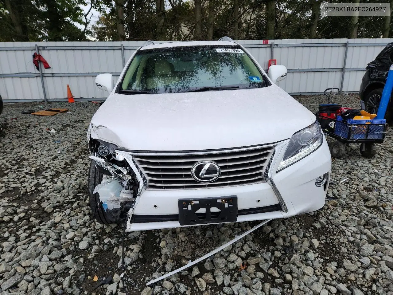 2014 LEXUS RX VIN 2T2BK1BA2FC264927 — фото 5