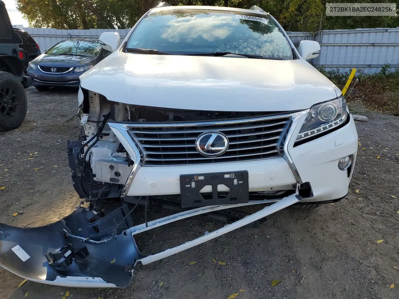 2014 LEXUS RX VIN 2T2BK1BA2EC248256 — фото 5