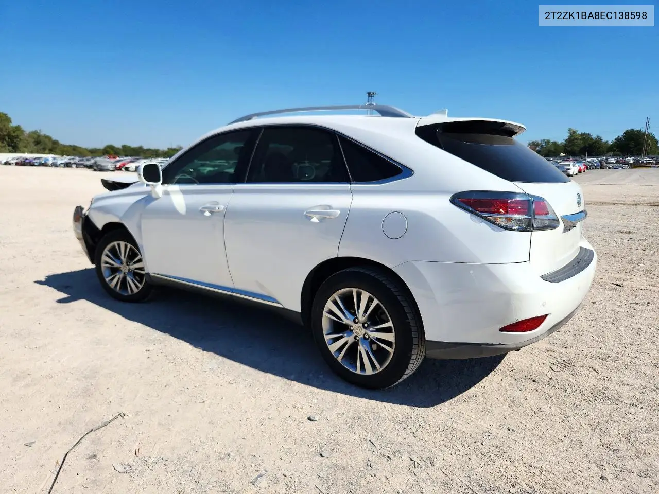 2014 LEXUS RX VIN 2T2ZK1BA8EC138598 — фото 2