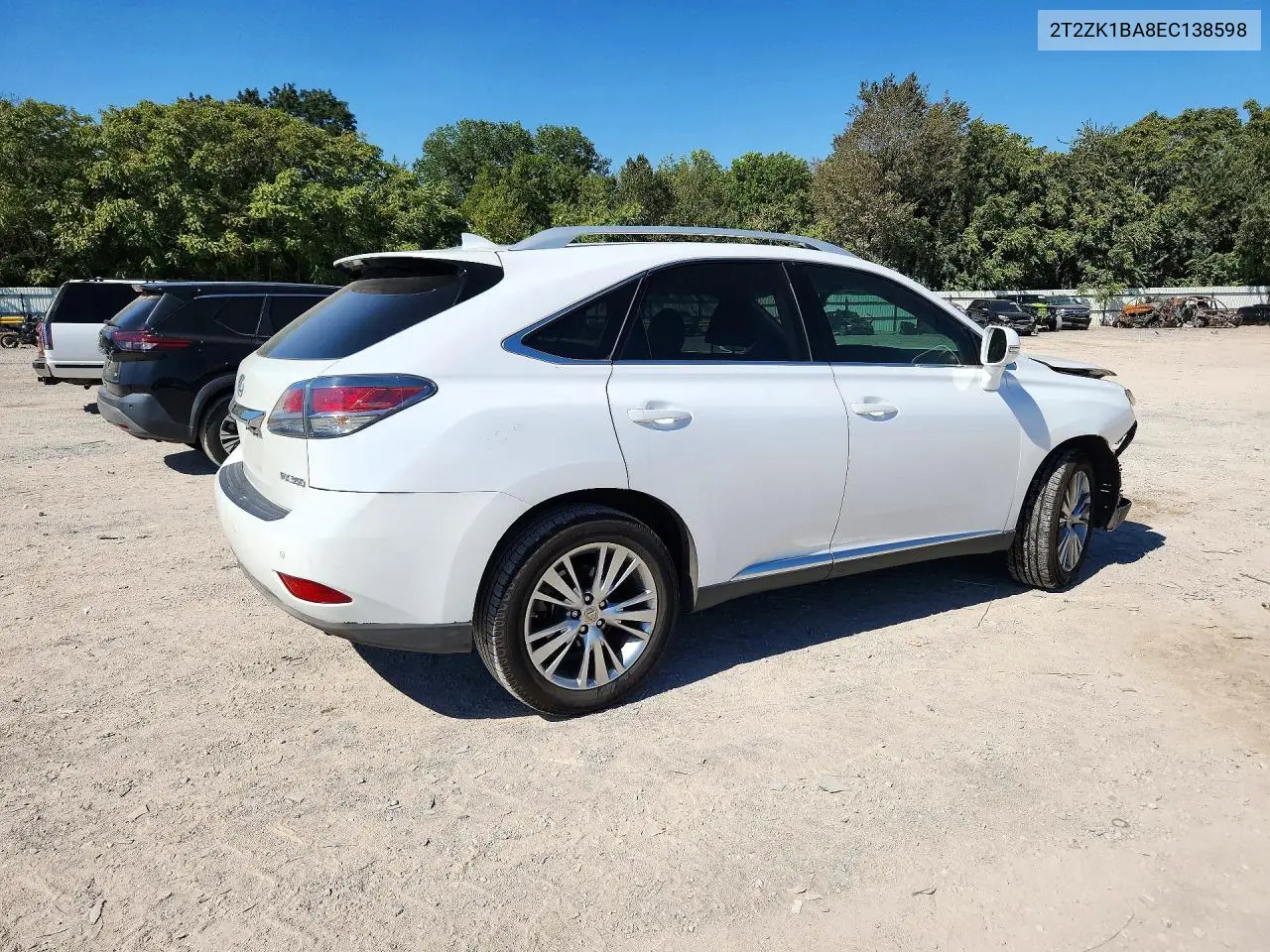 2014 LEXUS RX VIN 2T2ZK1BA8EC138598 — фото 3
