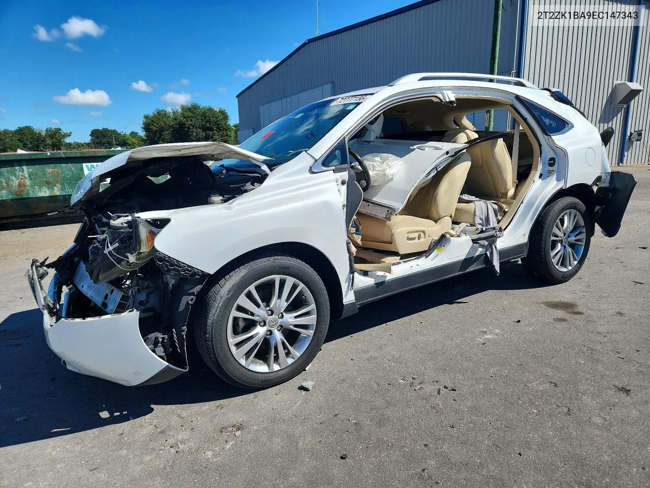 LEXUS RX 2014, VIN 2T2ZK1BA9EC147343