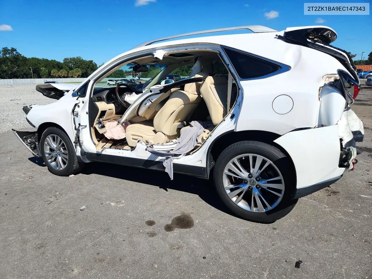 2014 LEXUS RX VIN 2T2ZK1BA9EC147343 — фото 2