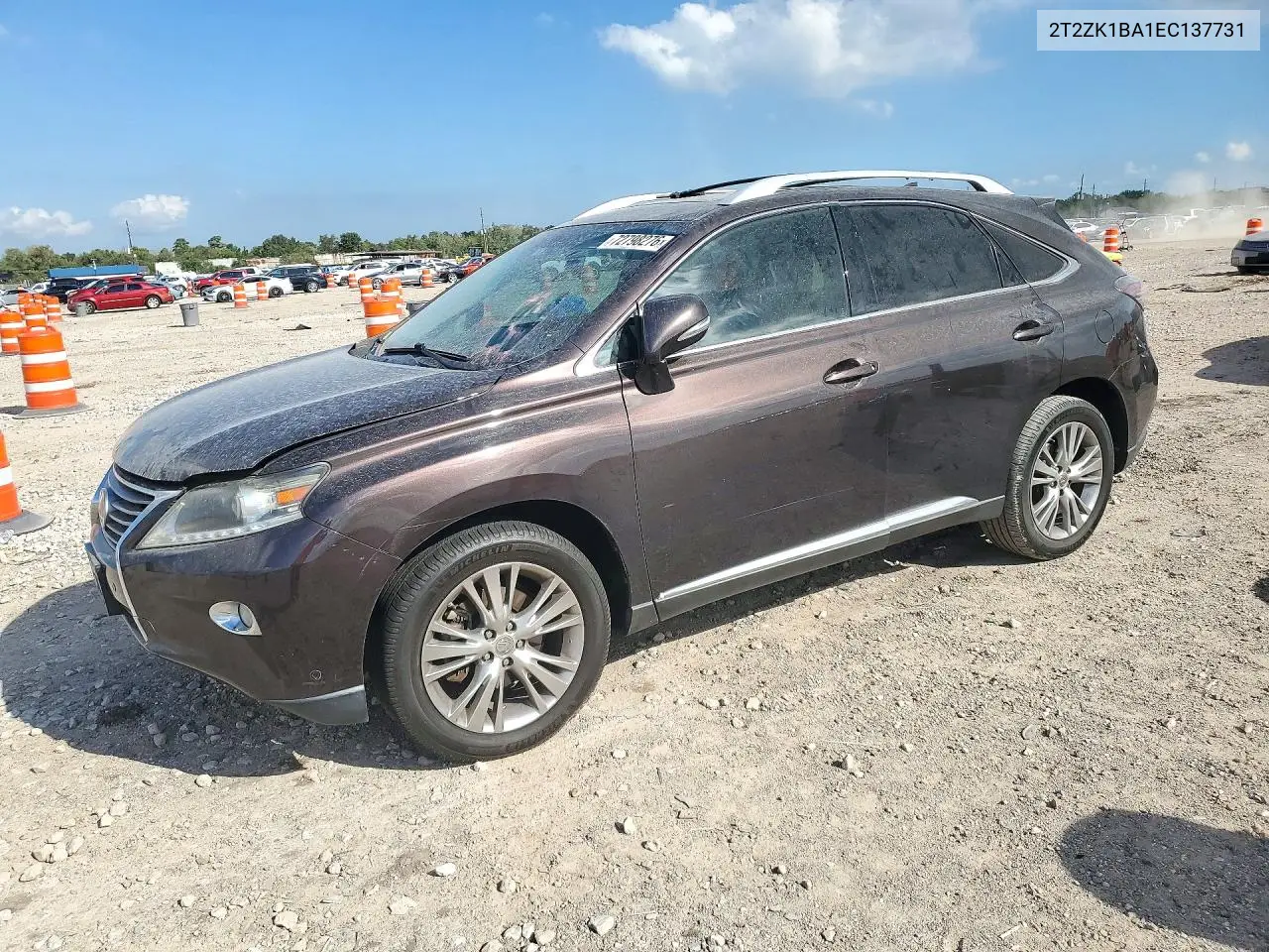 LEXUS RX 2014, VIN 2T2ZK1BA1EC137731
