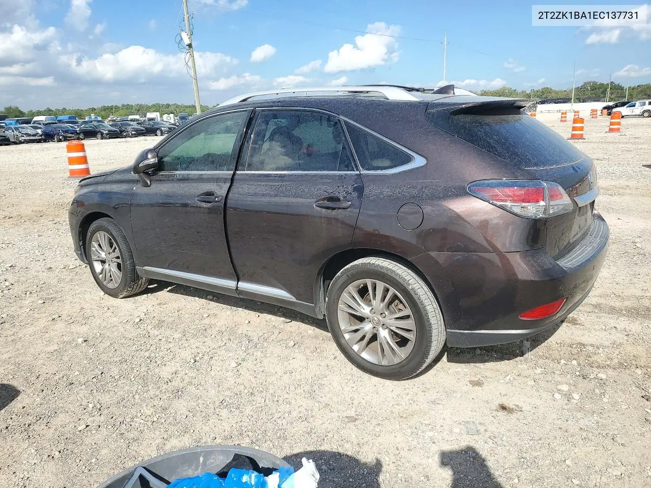 2014 LEXUS RX VIN 2T2ZK1BA1EC137731 — фото 2