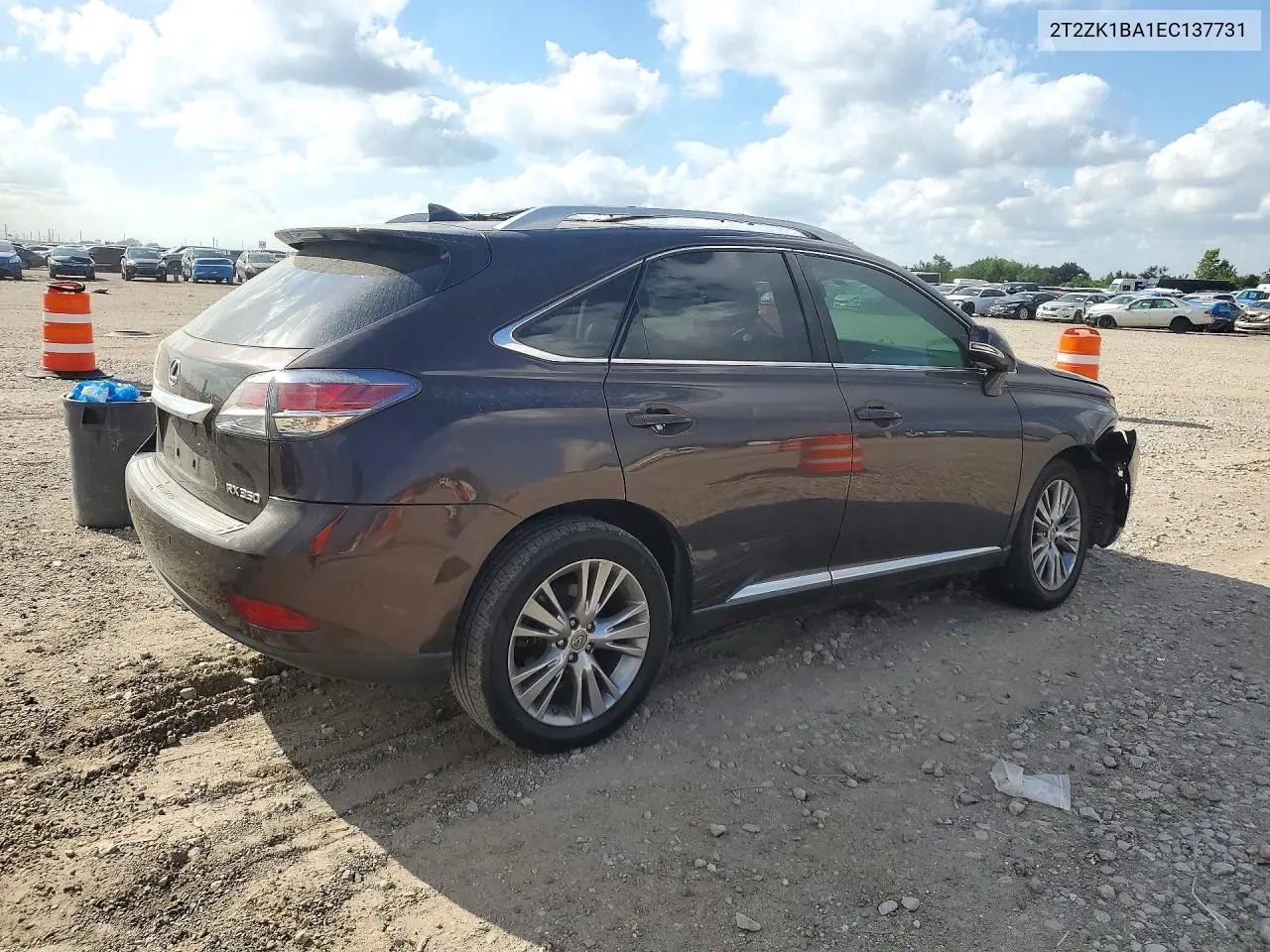 2014 LEXUS RX VIN 2T2ZK1BA1EC137731 — фото 3