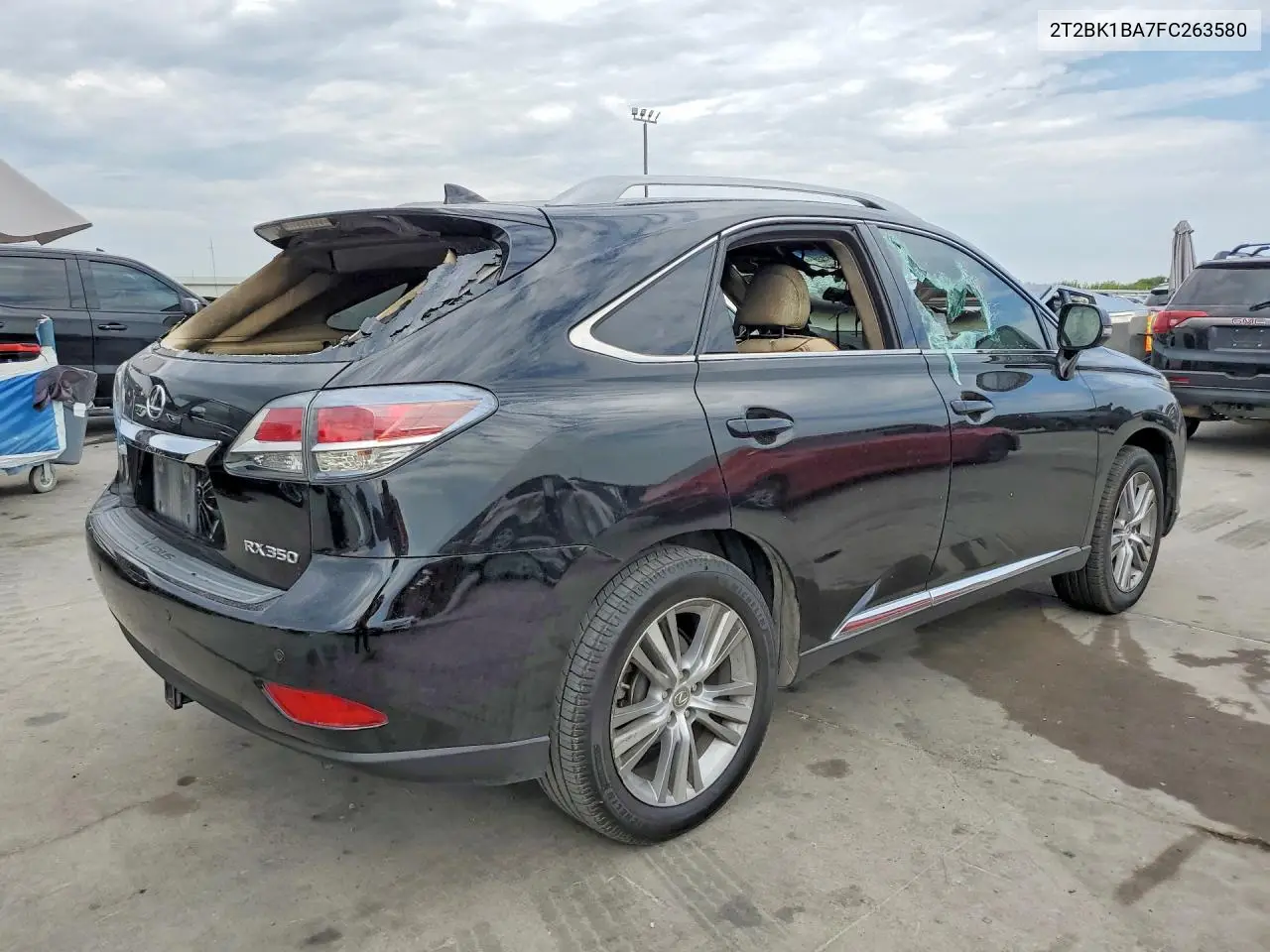 2015 LEXUS RX VIN 2T2BK1BA7FC263580 — фото 3