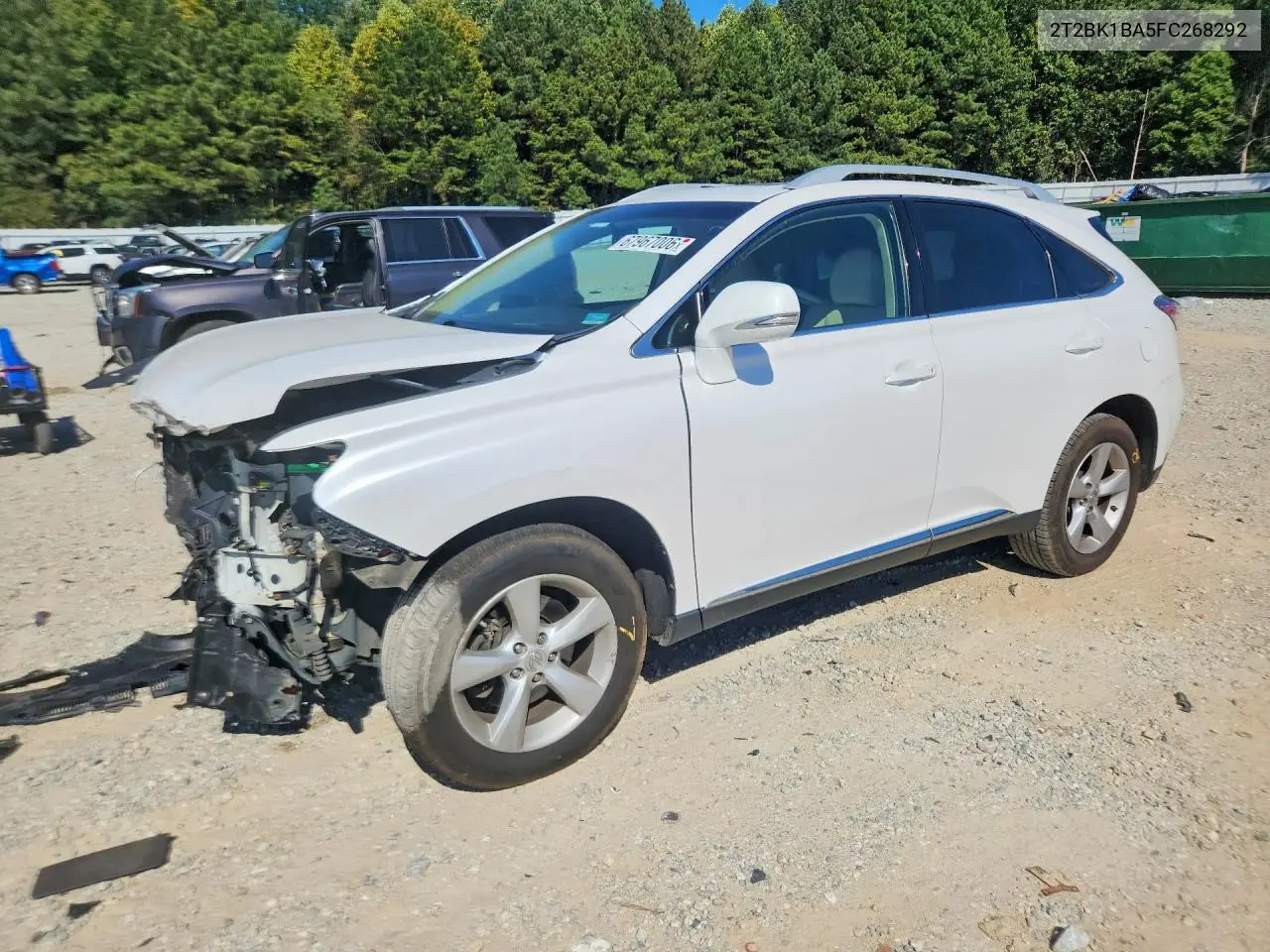 LEXUS RX 2015, VIN 2T2BK1BA5FC268292
