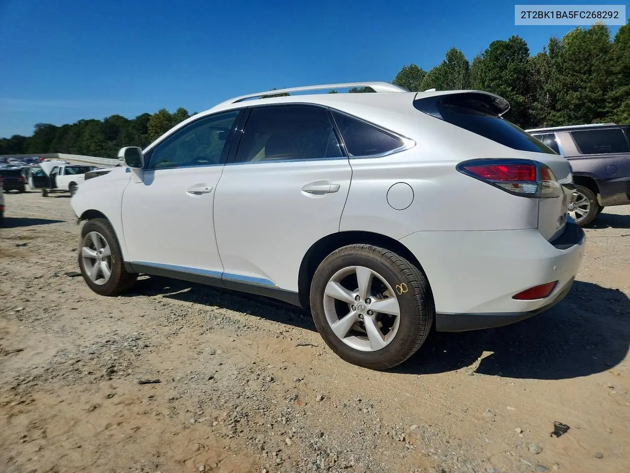 2015 LEXUS RX VIN 2T2BK1BA5FC268292 — фото 2