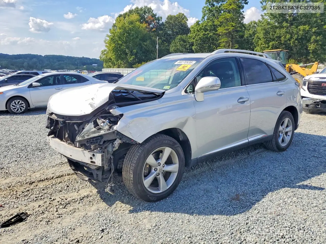 LEXUS RX 2015, VIN 2T2BK1BA3FC327386