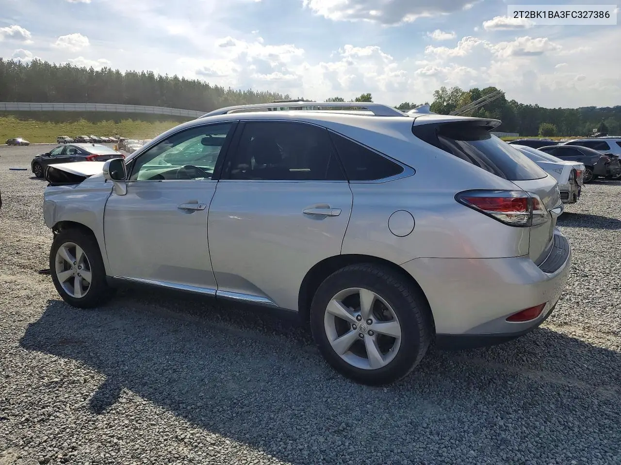 2015 LEXUS RX VIN 2T2BK1BA3FC327386 — фото 2
