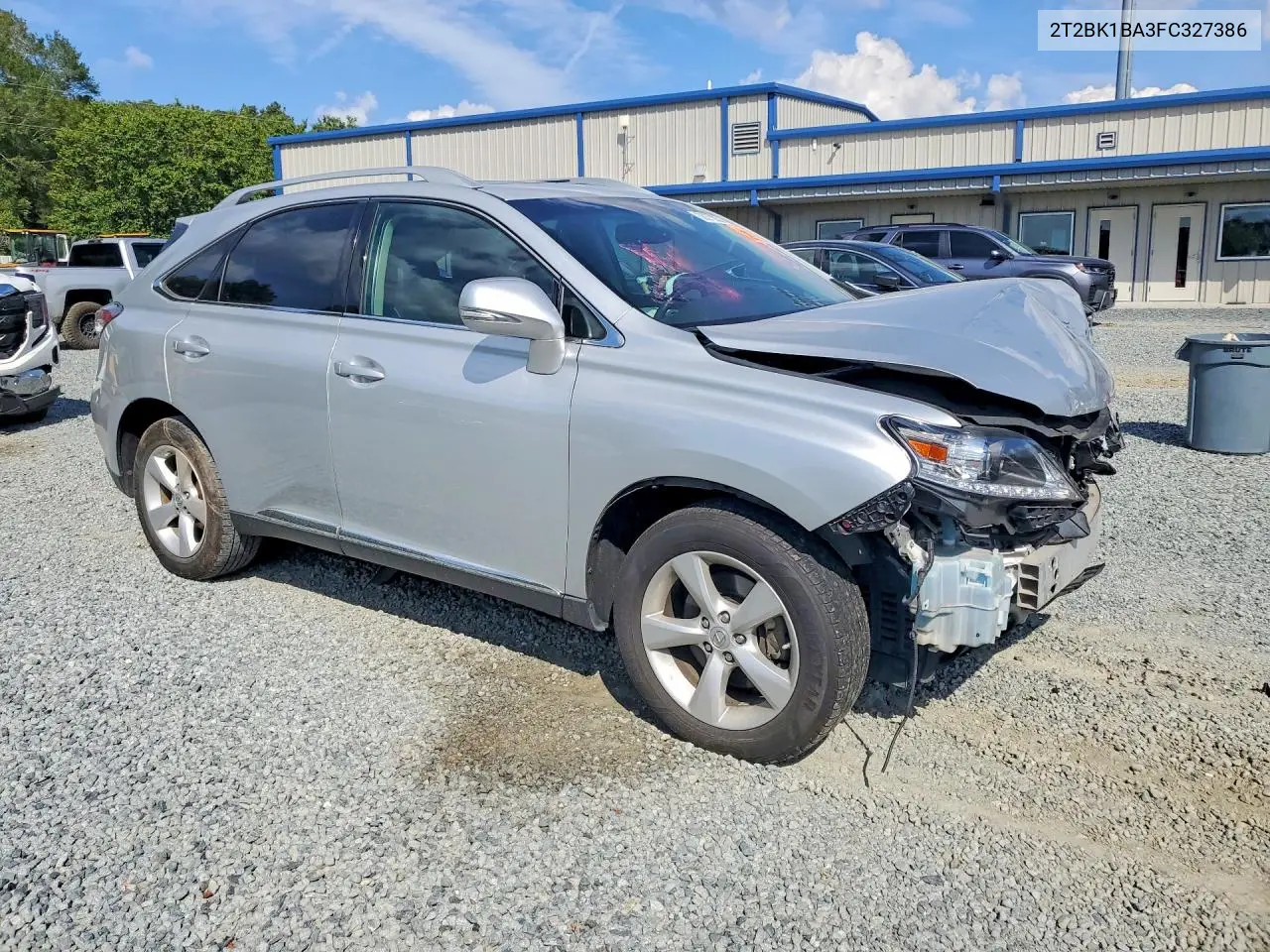 2015 LEXUS RX VIN 2T2BK1BA3FC327386 — фото 4