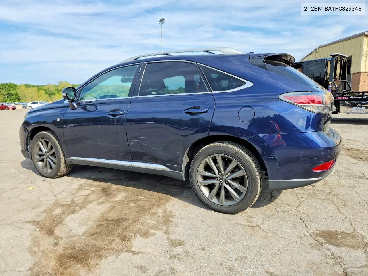 2015 LEXUS RX VIN 2T2BK1BA1FC329346 — фото 2
