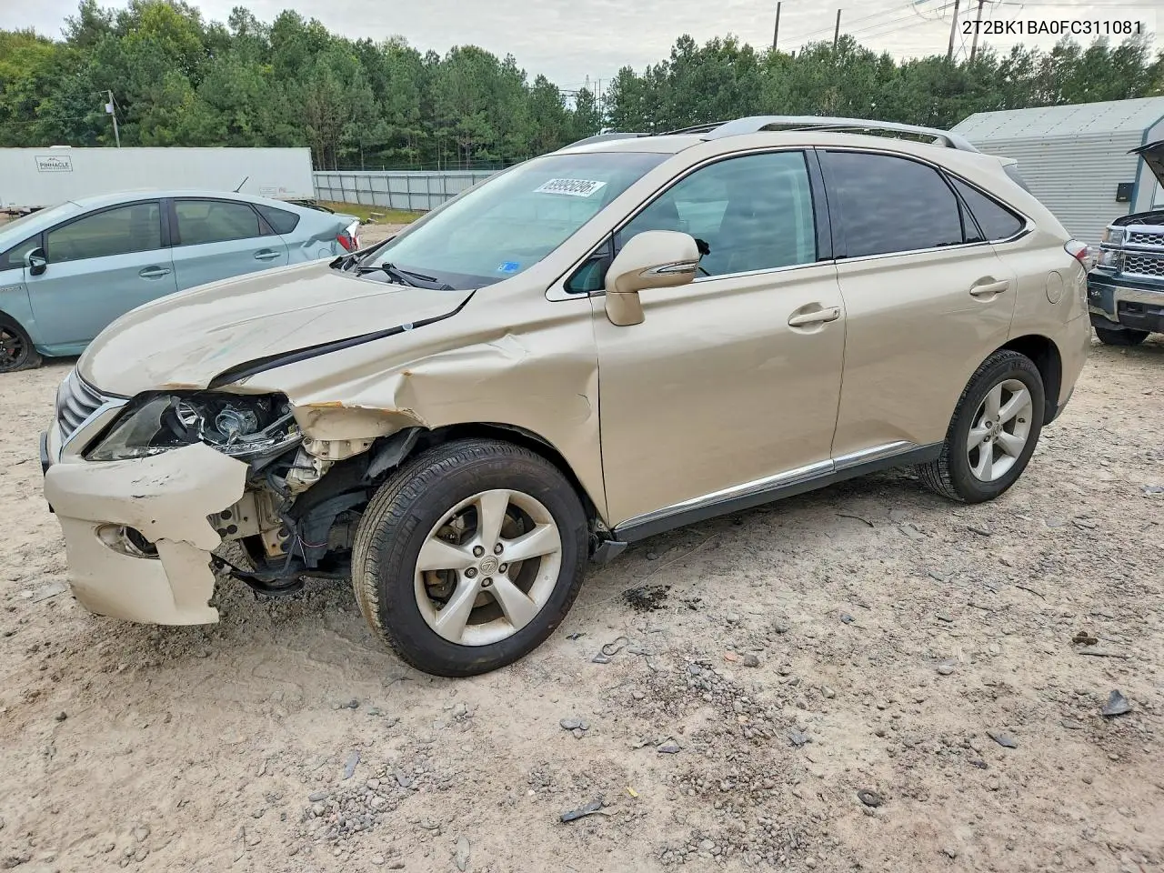LEXUS RX 2015, VIN 2T2BK1BA0FC311081