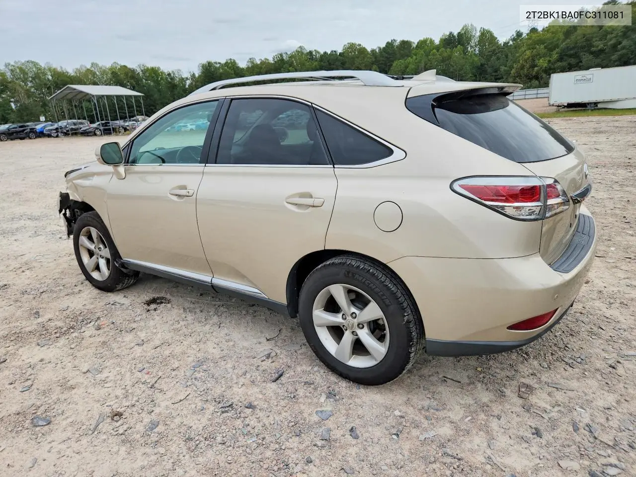 2015 LEXUS RX VIN 2T2BK1BA0FC311081 — фото 2