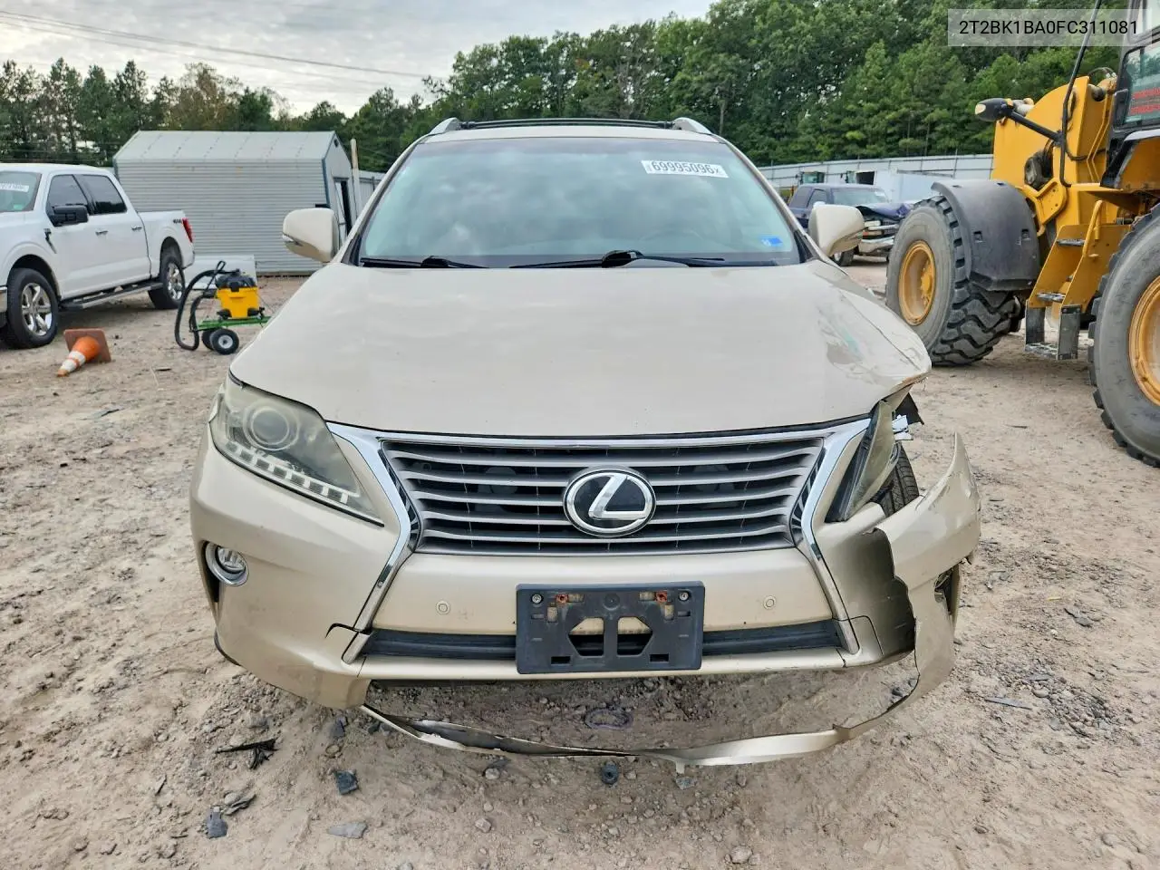 2015 LEXUS RX VIN 2T2BK1BA0FC311081 — фото 5