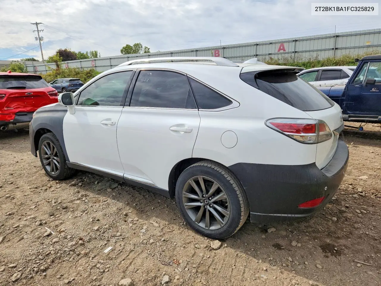 2015 LEXUS RX VIN 2T2BK1BA1FC325829 — фото 2