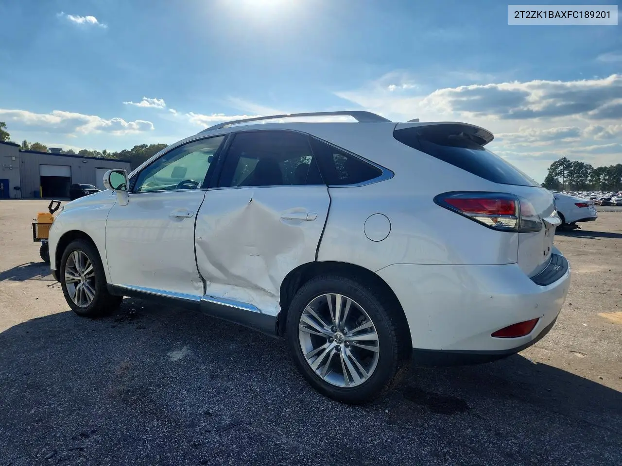 2015 LEXUS RX VIN 2T2ZK1BAXFC189201 — фото 2
