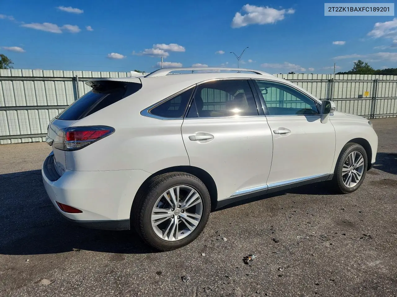 2015 LEXUS RX VIN 2T2ZK1BAXFC189201 — фото 3