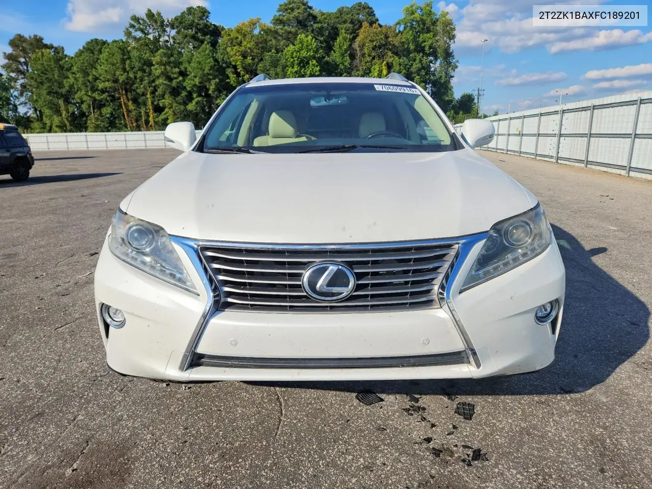 2015 LEXUS RX VIN 2T2ZK1BAXFC189201 — фото 5