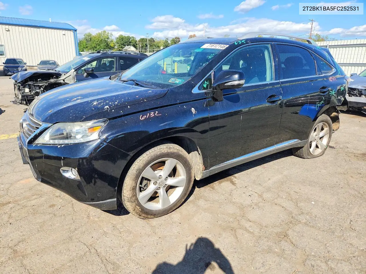 LEXUS RX 2015, VIN 2T2BK1BA5FC252531