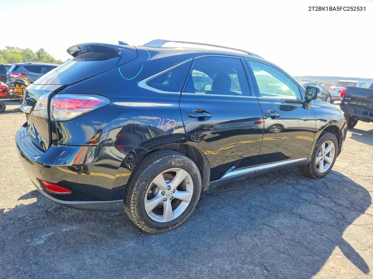 2015 LEXUS RX VIN 2T2BK1BA5FC252531 — фото 3