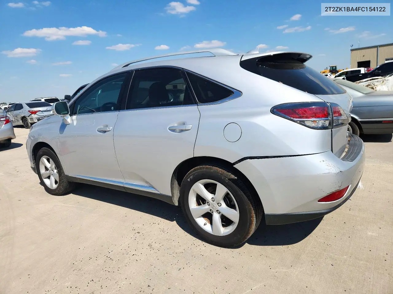 2015 LEXUS RX VIN 2T2ZK1BA4FC154122 — фото 2