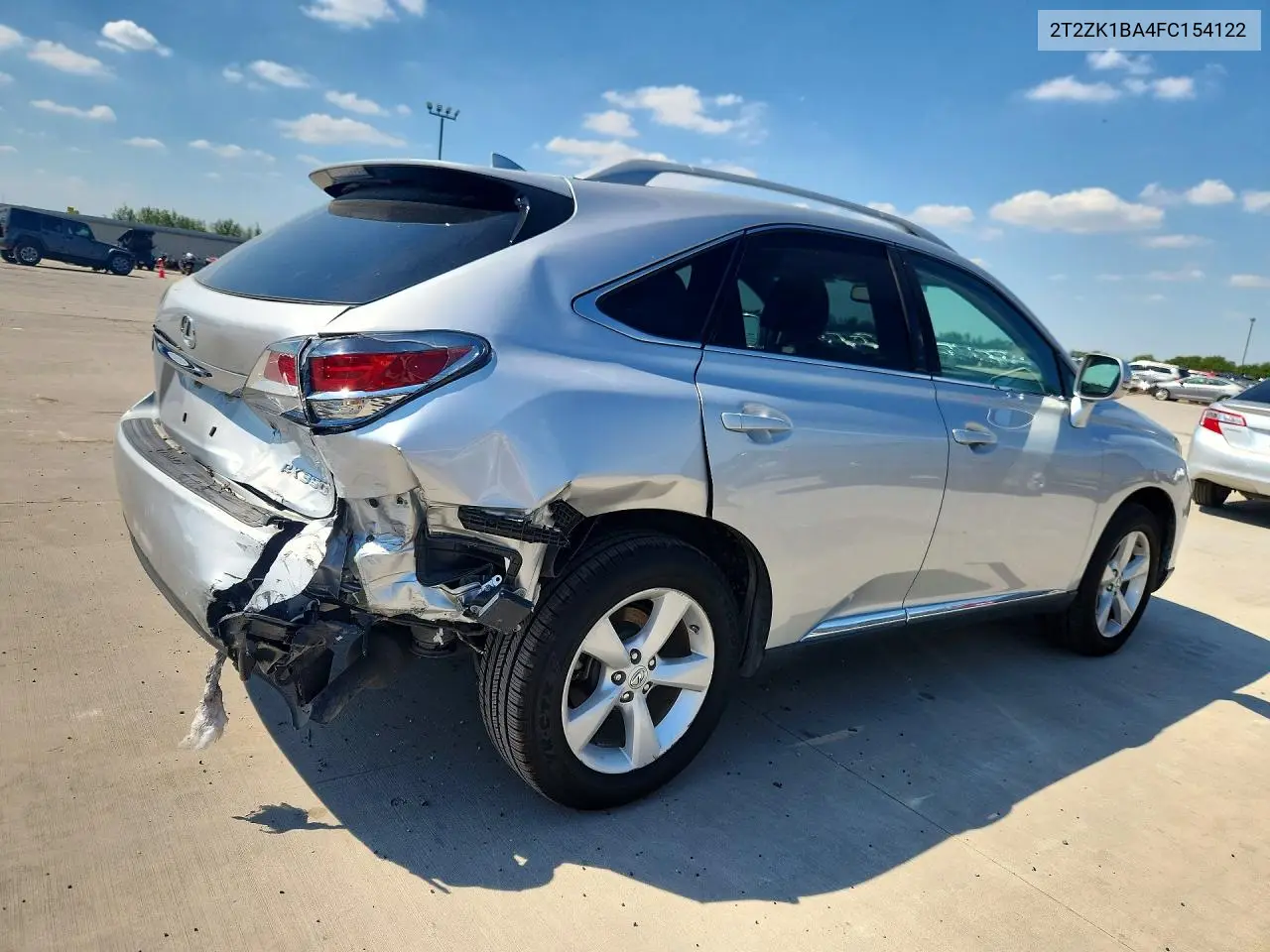 2015 LEXUS RX VIN 2T2ZK1BA4FC154122 — фото 3