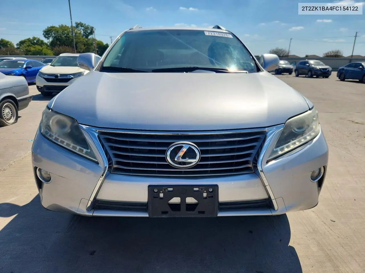 2015 LEXUS RX VIN 2T2ZK1BA4FC154122 — фото 5