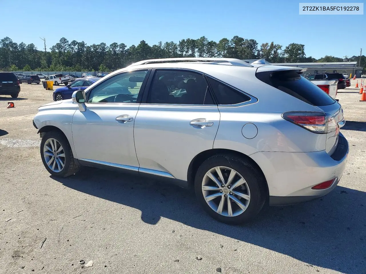 2015 LEXUS RX VIN 2T2ZK1BA5FC192278 — фото 2