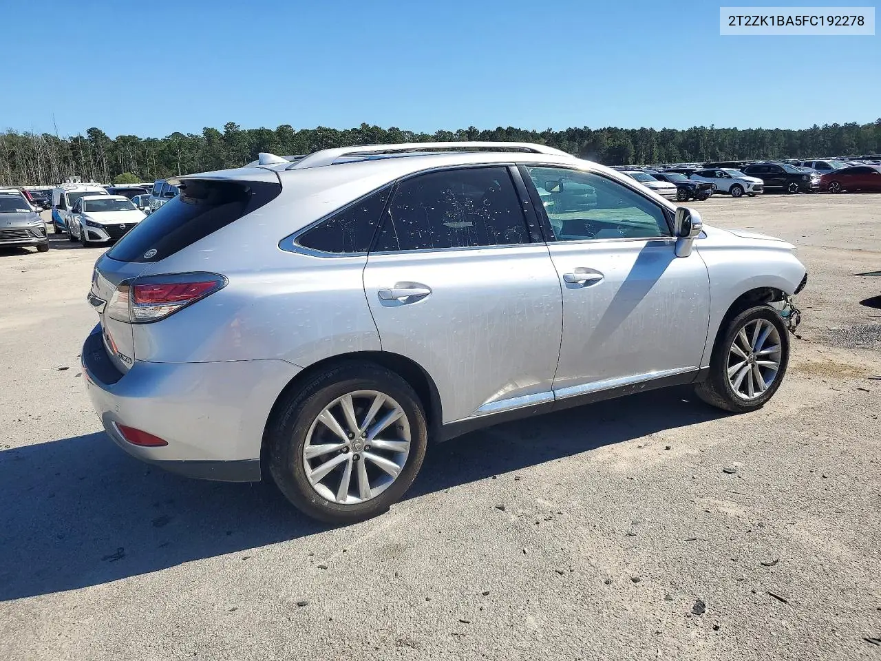 2015 LEXUS RX VIN 2T2ZK1BA5FC192278 — фото 3