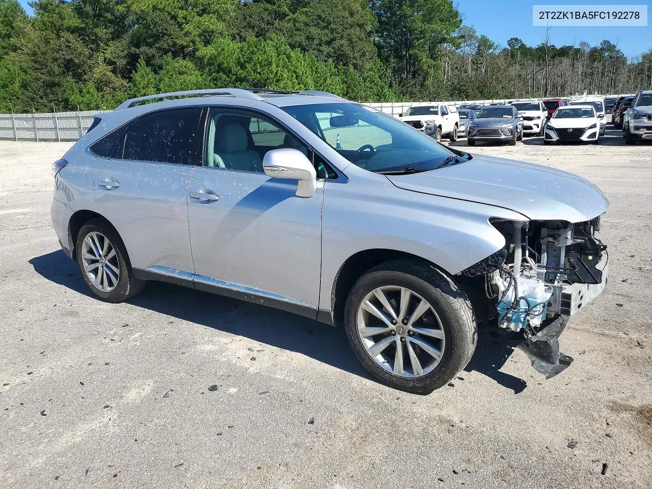 2015 LEXUS RX VIN 2T2ZK1BA5FC192278 — фото 4