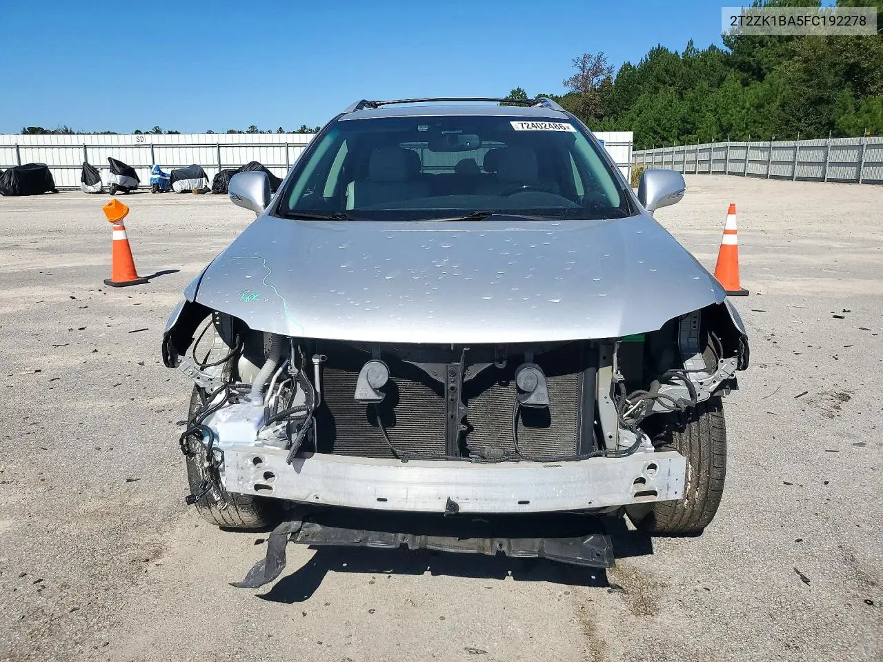 2015 LEXUS RX VIN 2T2ZK1BA5FC192278 — фото 5